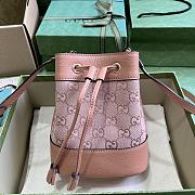 Gucci Ophidia GG Mini Bucket Bag Pink 550620 Size 15.5x 19x 9cm - 1