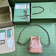 Gucci Ophidia GG Mini Bucket Bag Pink 550620 Size 15.5x 19x 9cm - 2