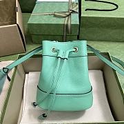 Gucci Ophidia Mini Bucket Bag With Double G Mint Leather Size 15.5x19x9 cm - 1