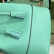 Gucci Ophidia Mini Bucket Bag With Double G Mint Leather Size 15.5x19x9 cm - 4