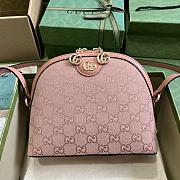 Gucci Ophidia GG Small Shoulder Bag Pink Size 23.5x 19x 8cm - 1