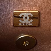 Chanel Mini Flap Bag Lambskin & Wenge Wood Brown AS4165 Size 11 × 18 × 7 cm - 5