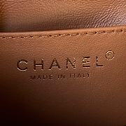 Chanel Mini Flap Bag Lambskin & Wenge Wood Brown AS4165 Size 11 × 18 × 7 cm - 4