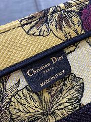 Dior Medium Book Tote Yellow Multicolor Toile de Jouy Voyage Embroidery Size 36 x 27.5 x 16.5 cm - 2