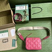 Gucci GG Matelassé Small Bag Pink Size 21.5x 17x 7.5 cm - 4