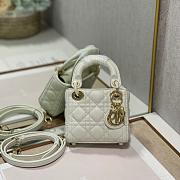 Dior Lady Micro Bag Latte Cannage Lambskin Size 12 x 10.2 x 5 cm - 1