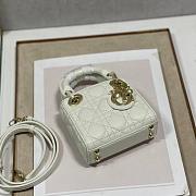 Dior Lady Micro Bag Latte Cannage Lambskin Size 12 x 10.2 x 5 cm - 3