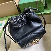 Gucci GG Marmont Mini Bucket Bag Black Size 14.5x20.0x7.5cm - 4