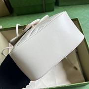 Gucci GG Marmont Mini Bucket Bag White Size 14.5x20.0x7.5cm - 5
