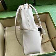 Gucci GG Marmont Mini Bucket Bag White Size 14.5x20.0x7.5cm - 4