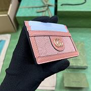Gucci Ophidia GG Card Case Pink Size 10.0x7.5cm - 4