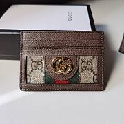 Gucci Ophidia GG Card Case Brown Size 10.0x7.5cm - 3