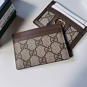 Gucci Ophidia GG Card Case Brown Size 10.0x7.5cm - 4
