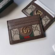 Gucci Ophidia GG Card Case Brown Size 10.0x7.5cm - 5