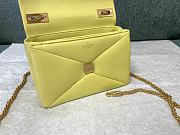 Valentino One Stud Nappa Bag With Chain Yellow Size 19*14*11cm - 4