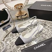 Chanel Slingbacks G31319 Silver & Black 2 cm - 1