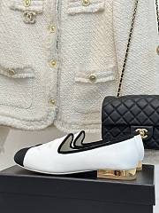 Chanel Moccasins G39000 White & Black - 3