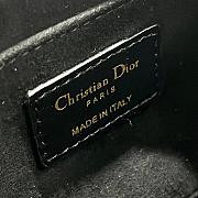 Dior CD Lounge Bag Black Supple Macrocannage Lambskin Size 26 x 15 x 5.5 cm - 5
