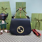 Gucci Blondie Top Handle Bag Black 721172 Size 29*22*7cm - 1