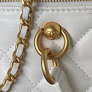 Chanel Bag With Top Handle  AS4201 White Size 17X21X5.5cm - 4
