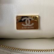 Chanel Bag With Top Handle  AS4201 White Size 17X21X5.5cm - 3
