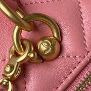 Chanel Bag With Top Handle AS4201 Pink Size 17X21X5.5cm - 3