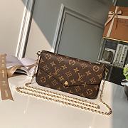 LV Pochette félicie monogram canvas M81896 Size 21*11*2cm - 1