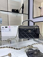 Chanel Small Vanity With Chain Black AP2199 Size 17*9.5*8cm - 1