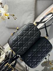 Small Diortravel Vanity Case Black Cannage Lambskin Size 18.5 x 13 x 10.5 cm - 3