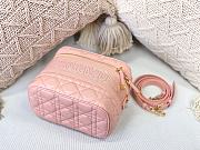 Small Diortravel Vanity Case Pink Cannage Lambskin Size 18.5 x 13 x 10.5 cm - 4