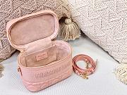 Small Diortravel Vanity Case Pink Cannage Lambskin Size 18.5 x 13 x 10.5 cm - 2