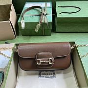 Gucci Horsebit 1955 Shoulder Bag Brown Size 24*13*5cm - 1