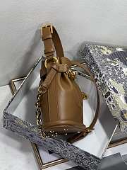 Dior Small C'est Dior Bag Golden Saddle CD-Embossed Calfskin Size 17 x 7 x 18 cm - 2