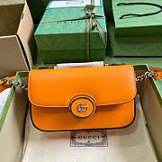 Gucci Petite GG Mini Shoulder Bag Orange Size 21x10x5cm - 1