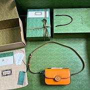 Gucci Petite GG Mini Shoulder Bag Orange Size 21x10x5cm - 2