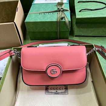 Gucci Petite GG Mini Shoulder Bag Pink Size 21x10x5cm