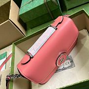 Gucci Petite GG Mini Shoulder Bag Pink Size 21x10x5cm - 5