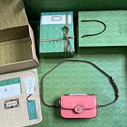 Gucci Petite GG Mini Shoulder Bag Pink Size 21x10x5cm - 2