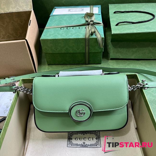 Gucci Petite GG Mini Shoulder Bag Green Size 21x10x5cm - 1