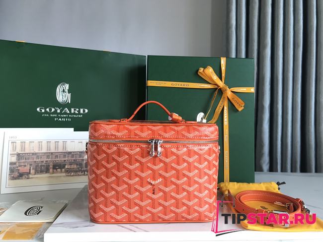 Goyard Muse Vanity Case Orange Size 20*14*16cm - 1