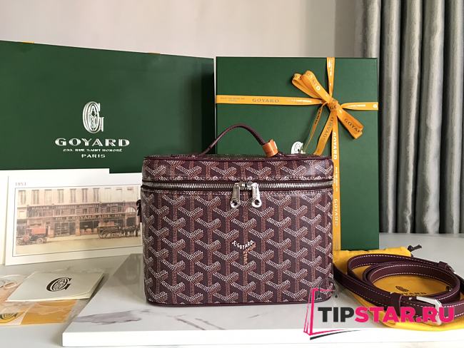 Goyard Muse Vanity Case Burgundy Size 20*14*16cm - 1