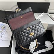 Chanel 2.55 Handbag Aged Calfskin & Gold-Tone Metal Black A37586 Size 16 × 24 × 7.5 cm - 5