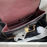 Chanel 2.55 Handbag Aged Calfskin & Gold-Tone Metal Black A37586 Size 16 × 24 × 7.5 cm - 4