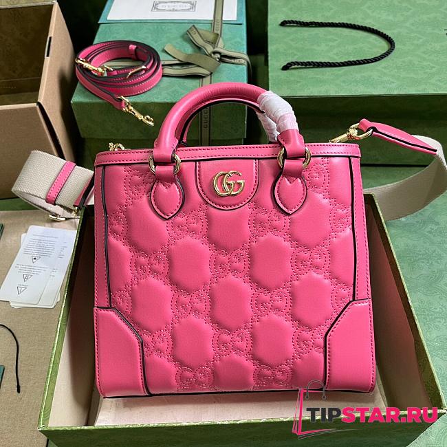 Gucci GG Matelassé Tote Pink 728309 Size 23x22x10 cm - 1