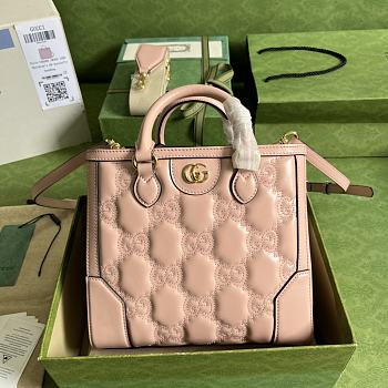 Gucci GG Matelassé Tote Light Pink 728309 Size 23x22x10 cm