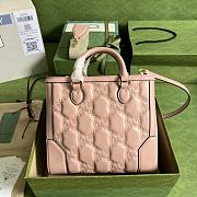 Gucci GG Matelassé Tote Light Pink 728309 Size 23x22x10 cm - 2