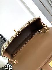Chanel Classic Handbag Wool Tweed & Gold-Tone Metal A01112 Size 15.5 × 25.5 × 6.5 cm - 3