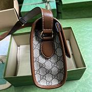 Gucci GG Messenger Bag With Interlocking G Brown Size 25.5x17x8 cm - 2