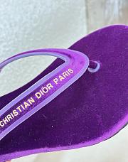 Diorsea Thong Sandal Purple Velvet - 5