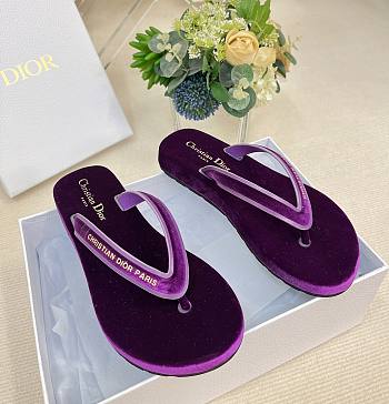 Diorsea Thong Sandal Purple Velvet
